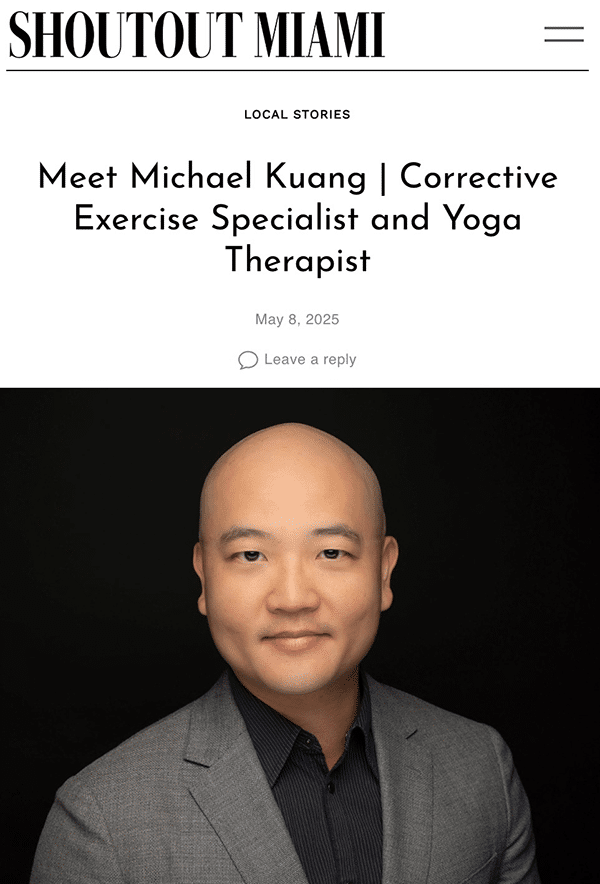 Shoutout Miami Article about Syphon Fitness owner Michael Kuang